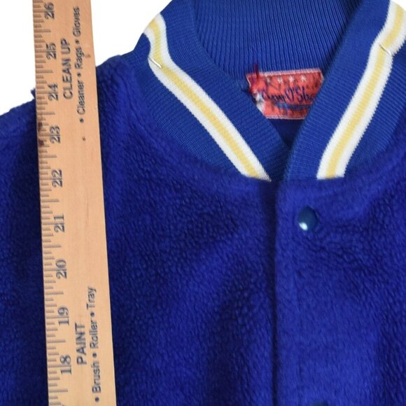 Vintage Cheer Jacket Women S-M Royal Gold Blue Varsity Lettermans Cheerleading - Picture 7 of 11